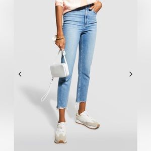 Paige, Cindy high-rise, straight ankle vintage inspired supremely soft stretch